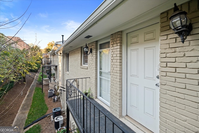 entrance to property with central AC