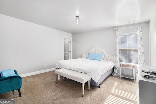 bedroom featuring carpet floors