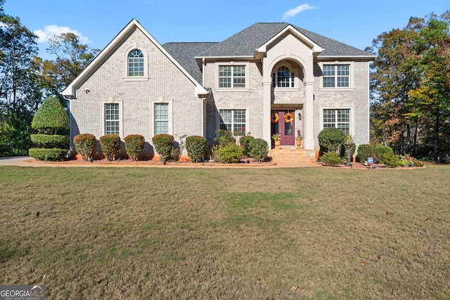 view of front property with a front yard