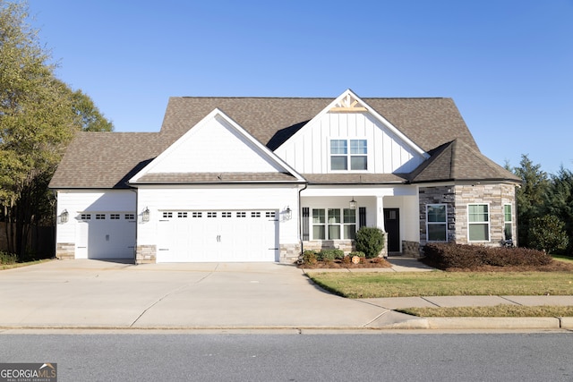 view of front of home featuring a garage