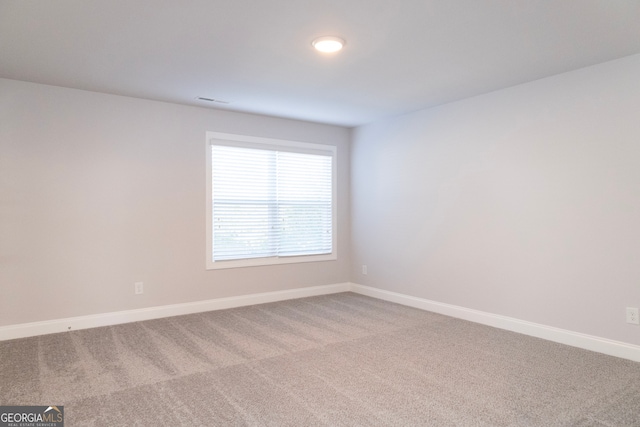 view of carpeted empty room