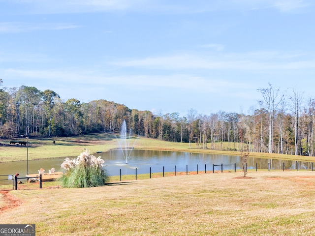 view of water feature