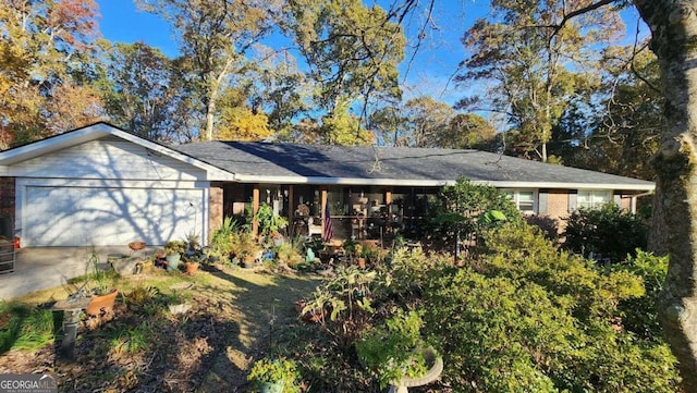 ranch-style house with a garage