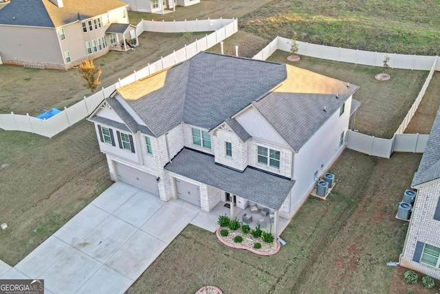 birds eye view of property