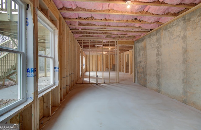 miscellaneous room featuring concrete floors