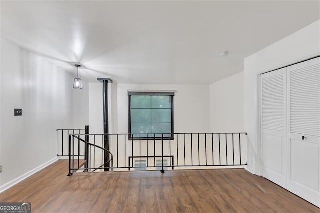 interior space featuring hardwood / wood-style flooring