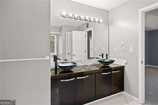 bathroom featuring vanity