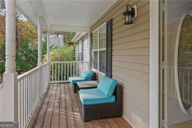 view of wooden terrace