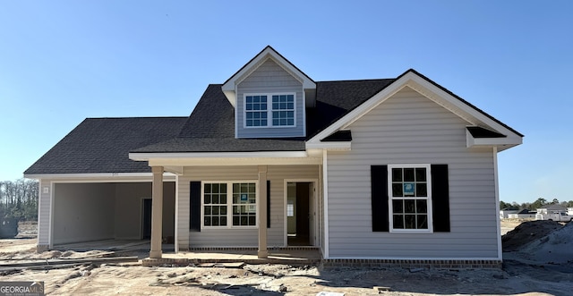 view of front facade with a porch