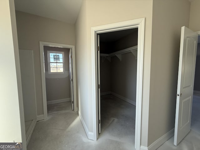 view of closet