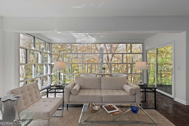 view of sunroom / solarium