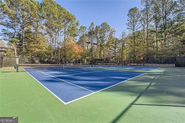 view of sport court