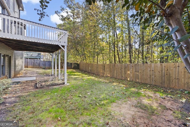 727 Pear Grove Pl, Marietta, GA 30066 - view of yard featuring a deck