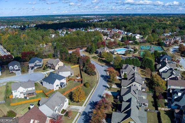 birds eye view of property