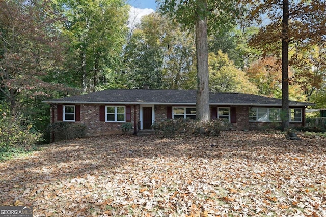 view of ranch-style home