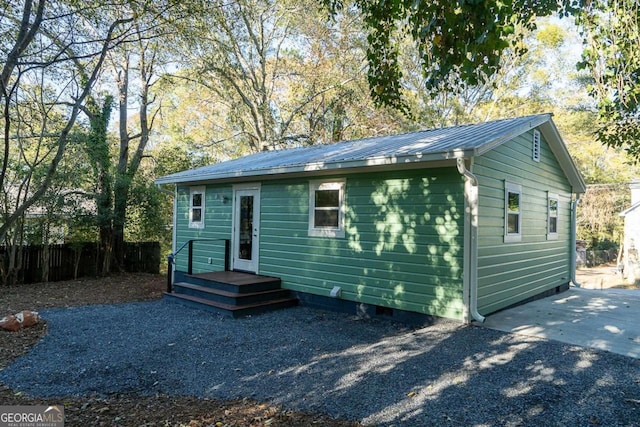 view of front of property