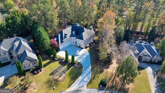 birds eye view of property