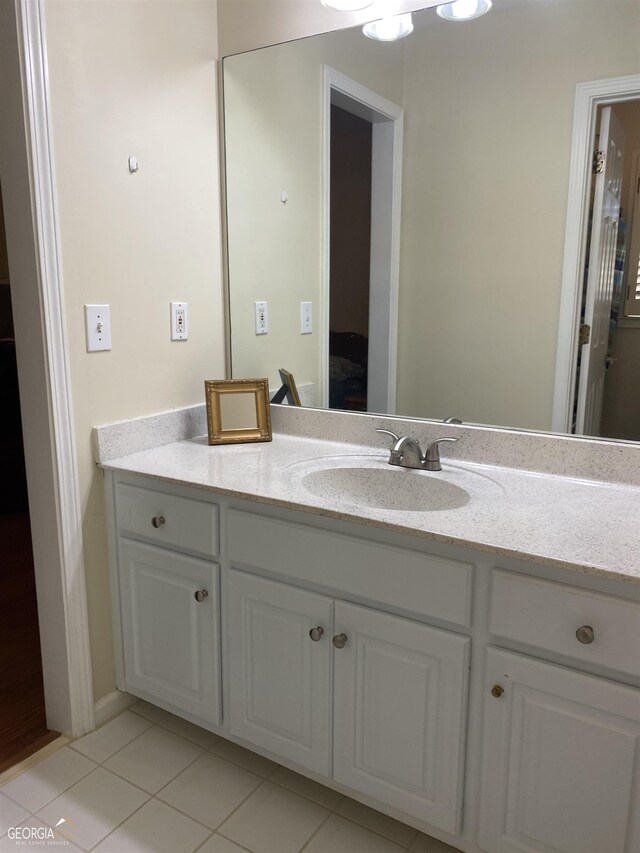 bathroom with walk in shower, toilet, vanity, and hardwood / wood-style flooring