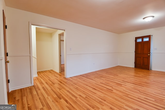 entrance foyer featuring light hardwood / wood-style floors