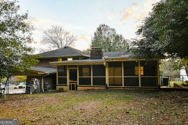 view of back of property