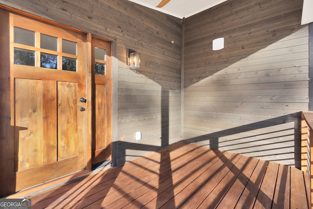 interior space with wood-type flooring