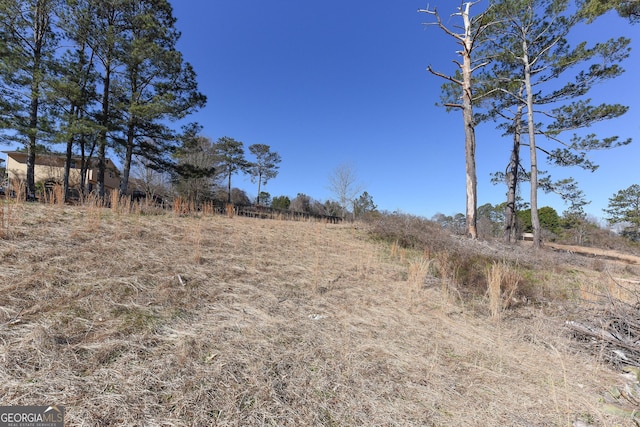 view of landscape featuring a rural view