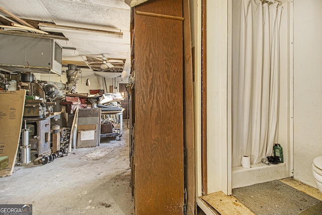 miscellaneous room featuring concrete flooring