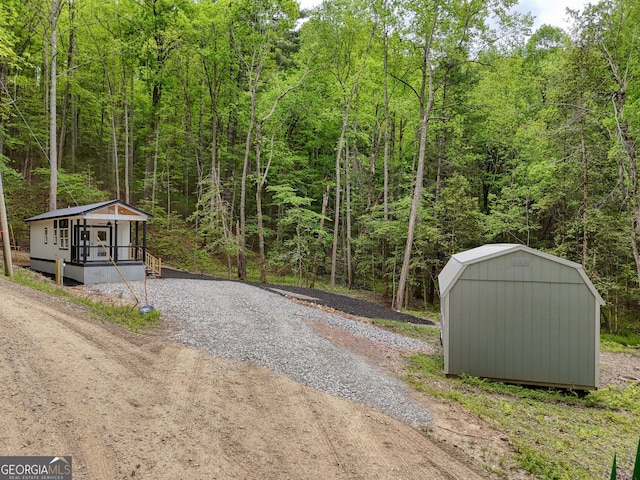 view of road