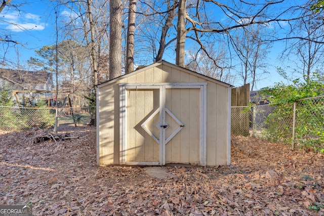 view of outbuilding