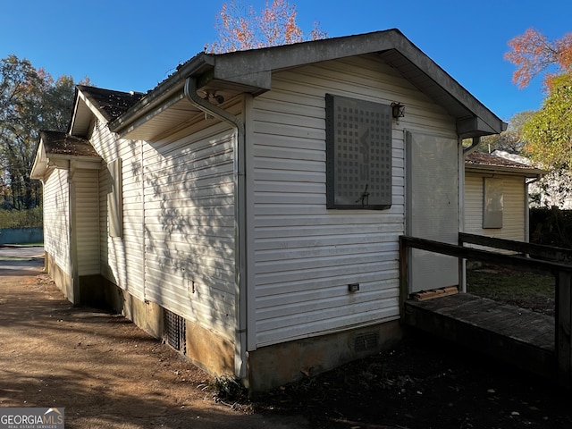 view of home's exterior