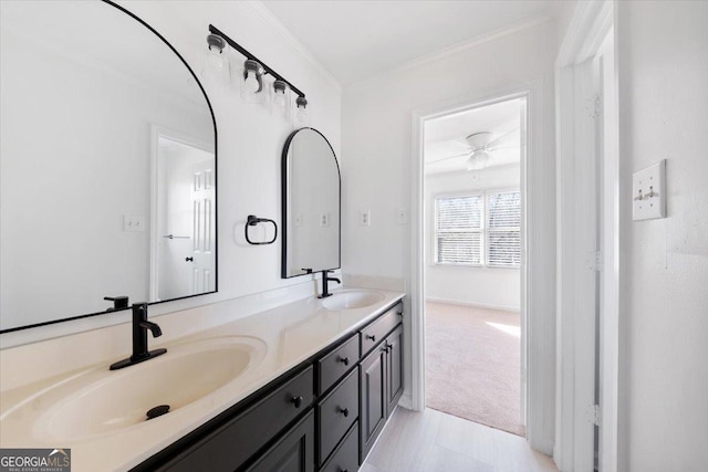 bathroom with vanity