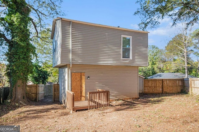 view of rear view of property