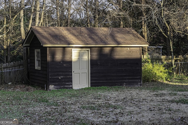 view of outbuilding