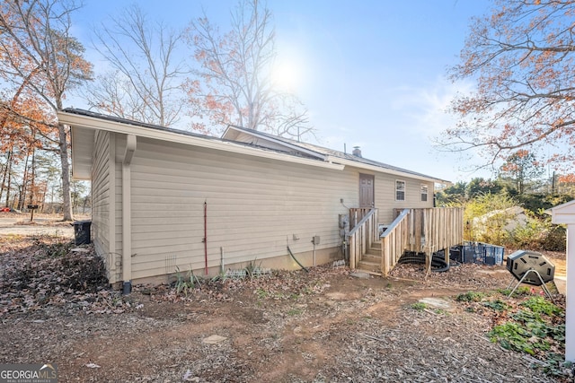 view of rear view of property