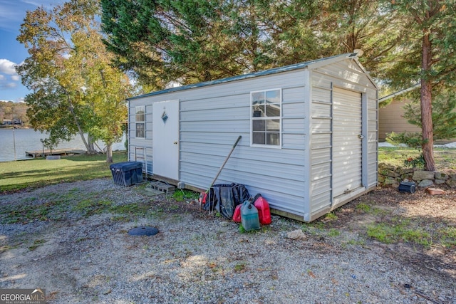 view of outbuilding