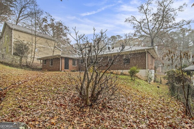 view of rear view of property