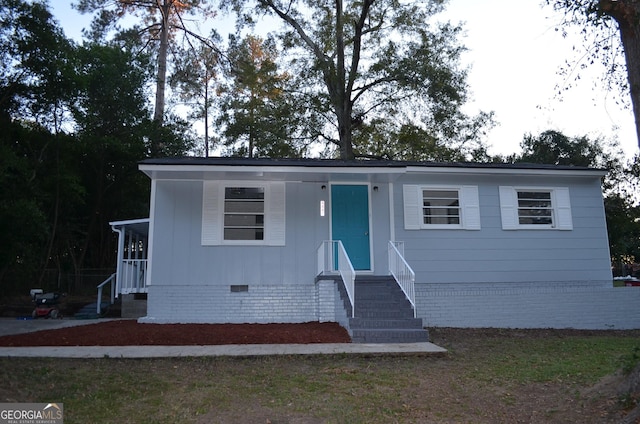 view of front of home