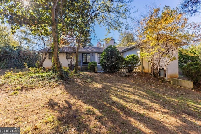 view of front of home