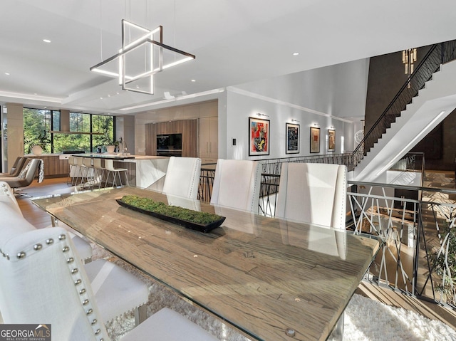 dining room featuring hardwood / wood-style floors