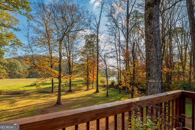 63 Bigham Rd, Trion, GA 30753 - deck featuring a lawn