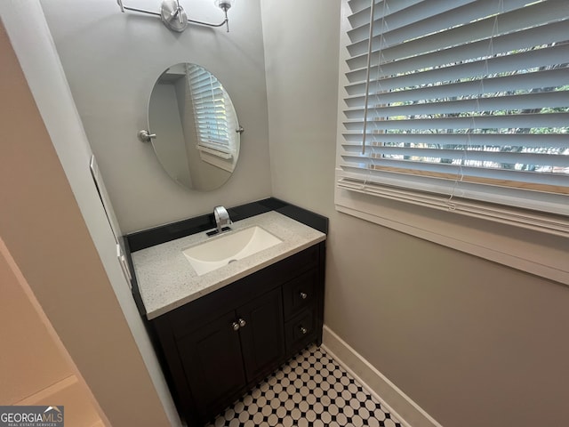 bathroom with vanity