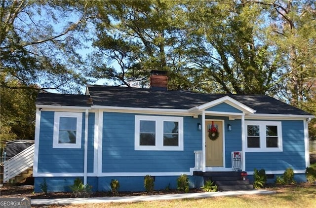 view of front of home