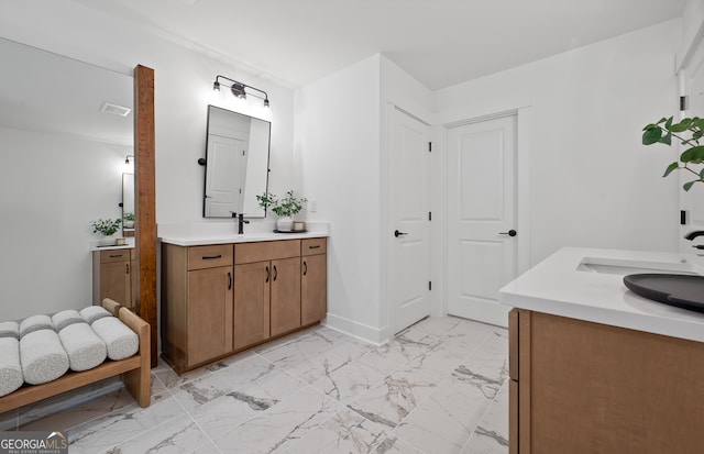 bathroom with vanity