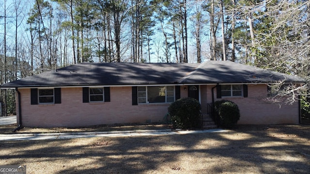 view of ranch-style home