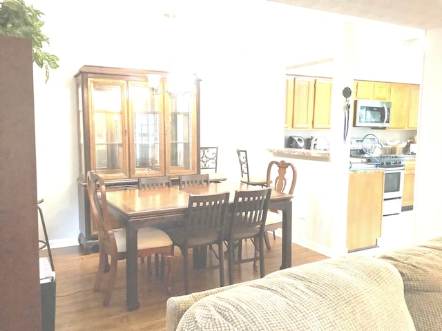 dining room featuring dark hardwood / wood-style flooring