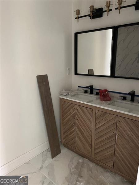 bathroom with vanity