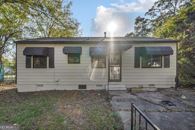 view of bungalow-style home