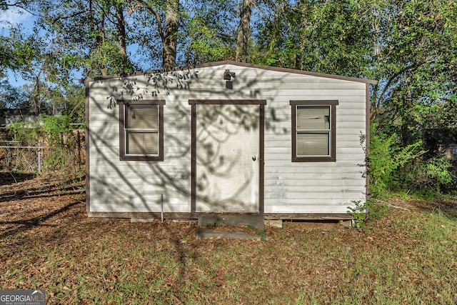 view of outbuilding