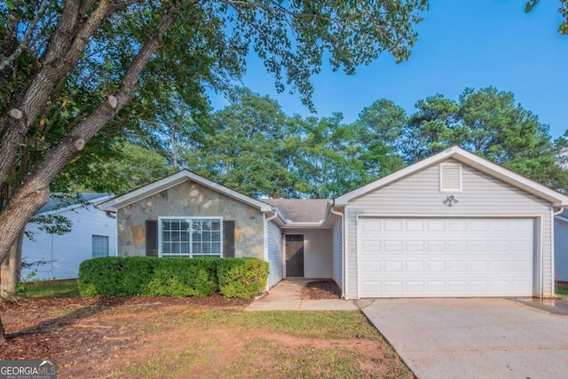 ranch-style house with a garage