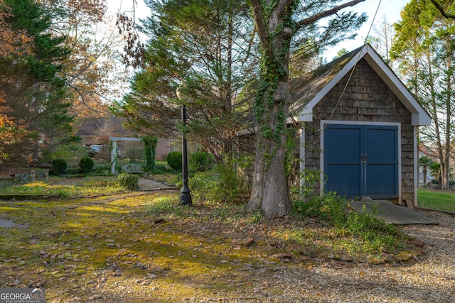 view of outbuilding